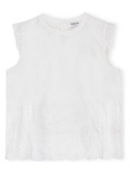 CARE BY ME Top "Flora" w kolorze białym rozmiar: M. Białe topy damskie CARE BY ME, m, bez wzorów, z bawełny, bez kołnierzyka. Za 222.95 zł.