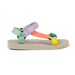 Sandały trekkingowe TYN z podwójnym zapięciem na rzep – oddychające, wygodne i l. Niebieskie sandały damskie IZAS, bez wzorów, bez obcasa. W wyprzedaży za 226.04 zł.