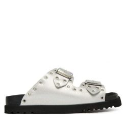 Klapki Scholl. Szare klapki damskie Scholl, bez wzorów, bez obcasa. Za 547.99 zł.