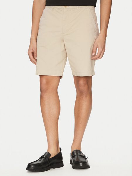 Calvin Klein Jeans Szorty materiałowe LV040EM618 Beżowy Regular Fit. Brązowe szorty męskie Calvin Klein Jeans, bez wzorów, z bawełny. Za 349.99 zł.