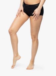 Bokserki termoaktywne damskie Super.natural Tundra175 Boyfriend Hipster. Czarne bokserki i panty damskie Super.natural, l, bez wzorów, z materiału. Za 175.99 zł.