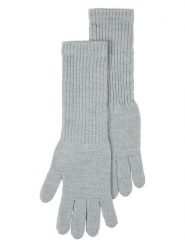 Lanerossi Wełniane rękawiczki "Asia" w kolorze szarym - 31 x 7 cm rozmiar: onesize. Szare rękawiczki damskie Lanerossi, bez wzorów, z wełny. Za 134.85 zł.