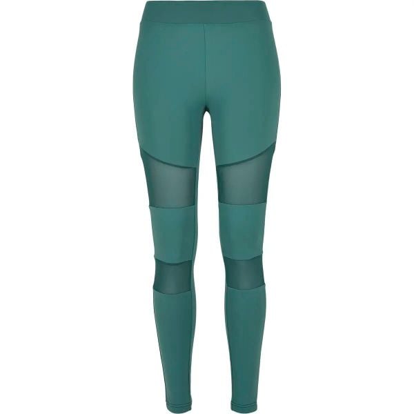Legginsy damskie Urban Classics tech mesh. Zielone legginsy damskie Urban Classics, bez wzorów, z meshu. Za 124.00 zł.