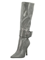 Steve Madden Kozaki w kolorze srebrnym rozmiar: 39. Szare kozaki damskie Steve Madden, bez obcasa, na szpilce. Za 304.99 zł.