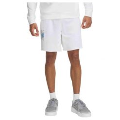 Spodenki Sportowe Under Armour Rival Terrylogo8inshort. Białe szorty męskie Under Armour, bez wzorów, sportowe. Za 199.99 zł.