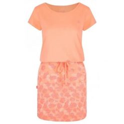 Damska sukienka sportowa Loap Asmen Pomarańczowa. Brązowe sukienki damskie ZSPORT, m, bez wzorów, z bawełny, sportowe, bez kołnierzyka, bez ramiączek, midi, dopasowane. Za 140.99 zł.