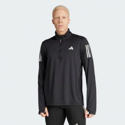 Bluza Own The Run Half-Zip. Białe bluzy bez kaptura męskie Adidas, xl. Za 219.00 zł.