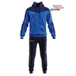 Givova Roma dres z kapturem polarfleece, rozmiar S. Niebieskie spodnie dresowe damskie Givova, s, bez wzorów, z dresówki. Za 243.99 zł.
