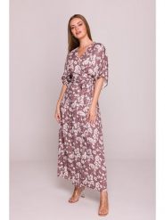 Stylove Sukienka w kolorze jagodowym rozmiar: L. Różowe sukienki damskie Stylove, l, bez wzorów, z wiskozy, bez kołnierzyka, bez ramiączek, maxi. Za 335.82 zł.