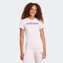 Koszulka damska ADIDAS Gym & Pilates. Bluzki damskie Adidas, s, bez wzorów, z bawełny, bez ramiączek. Za 79.99 zł.