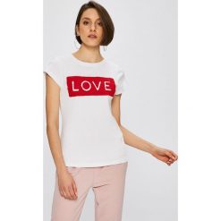 Haily's - Top. Białe topy damskie Haily's, l, z aplikacjami, z bawełny, bez kołnierzyka. W wyprzedaży za 24.90 zł.