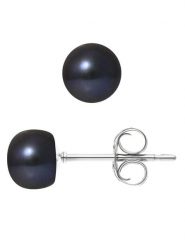 Pearl Addict Kolczyki-wkrętki z perłami w kolorze tahiti rozmiar: onesize. Czarne kolczyki damskie Pearl Addict, z perłą, złote. Za 260.99 zł.