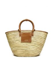 JACQUEMUS Torebka Le Panier Soli 23E223BA045-3072 Beżowy. Brązowe torebki klasyczne damskie JACQUEMUS, bez wzorów, z tworzywa sztucznego, bez dodatków. Za 1,809.00 zł.