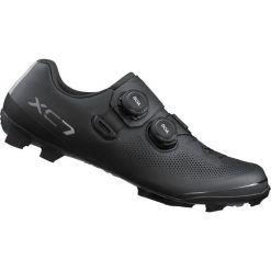Buty rowerowe MTB XC703, czarne. Czarne buty trekkingowe męskie SHIMANO, bez zapięcia, rowerowe. Za 935.90 zł.