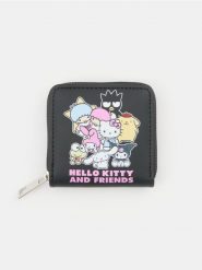 Portfel Hello Kitty - czarny. Czarne portfele damskie Sinsay, bez wzorów. Za 19.99 zł.