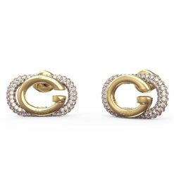 Kolczyki Guess. Żółte kolczyki damskie Guess, złote. Za 129.99 zł.