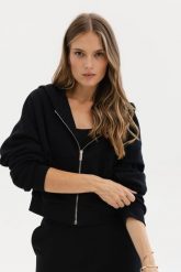 BLUZA AGA CZARNA S - Flawless. Czarne bluzy bez kaptura damskie Flawless, m, z bawełny. Za 396.00 zł.
