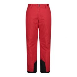 Spodnie męskie narciarskie CMP 33W1157. Czerwone spodnie materiałowe męskie CMP, bez wzorów, sportowe. Za 435.50 zł.
