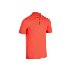 Koszulka polo do golfa męska. Czerwone koszulki polo męskie INESIS, m, bez wzorów, z elastanu, bez ramiączek. Za 69.99 zł.