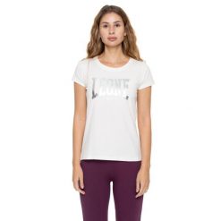 Koszulka Damen-Kurzarm z Leone 1947 Nigdy bez Aufdruck. Białe bluzki sportowe damskie LEONE 1947 APPAREL, bez wzorów, z bawełny, bez kołnierzyka. W wyprzedaży za 84.20 zł.