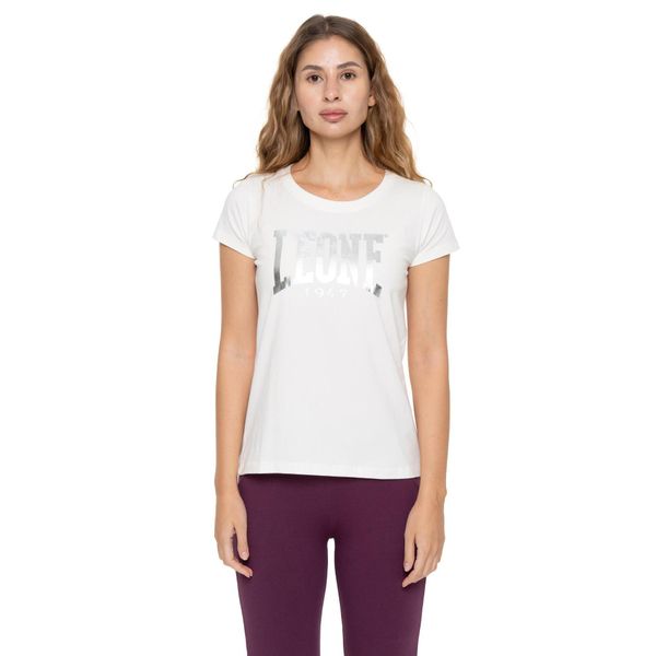 Koszulka Damen-Kurzarm z Leone 1947 Nigdy bez Aufdruck. Białe bluzki sportowe damskie LEONE 1947 APPAREL, bez wzorów, z bawełny, bez kołnierzyka. W wyprzedaży za 84.20 zł.