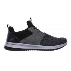 Męskie Buty Treningowe Delson Camben. Szare buty fitness męskie Skechers, trekkingowe. Za 288.99 zł.