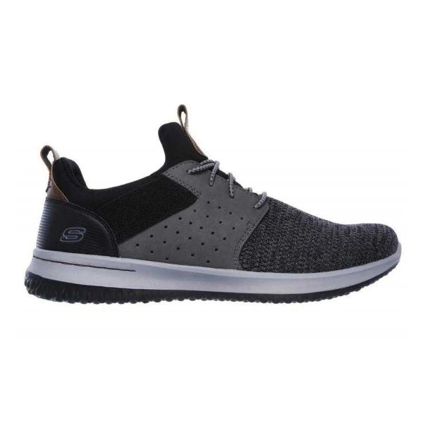 Męskie Buty Treningowe Delson Camben. Szare buty fitness męskie Skechers, trekkingowe. Za 288.99 zł.