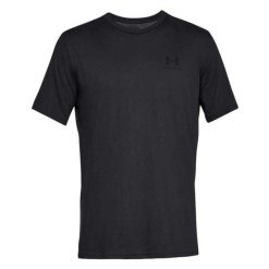 Męska Koszulka Sportowa. Czarne t-shirty sportowe męskie Under Armour, l, bez ramiączek, trekkingowe. Za 143.99 zł.