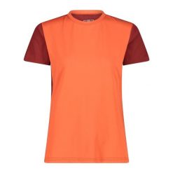 Koszulka damska CMP. Brązowe bluzki damskie CMP, bez wzorów, bez kołnierzyka, bez ramiączek. Za 203.65 zł.