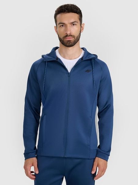 4F Kurtka sportowa w kolorze granatowym rozmiar: M. Niebieskie kurtki outdoor męskie 4f, m, bez wzorów, z materiału, bez kaptura. Za 104.95 zł.