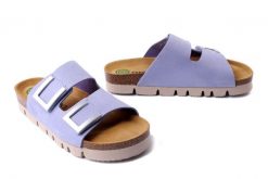 DR. BRINKMANN 700685-59 pflaume, klapki damskie. Fioletowe klapki damskie Dr. Brinkmann, bez wzorów, ze skóry, bez obcasa. Za 230.93 zł.