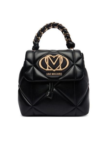 LOVE MOSCHINO Plecak JC4114PP1OLC0000 Czarny. Czarne plecaki damskie Love Moschino, bez wzorów, ze skóry. Za 901.99 zł.