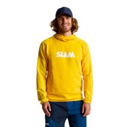 Bluza Slam Z Grafiką Dorośli. Żółte bluzy sportowe męskie SLAM, bez wzorów, z bawełny, sportowe, bez kołnierzyka, bez ramiączek. Za 571.99 zł.
