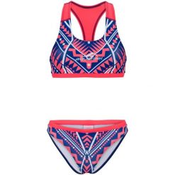 Strój kąpielowy damski Aquafeel Bikini Racerback "Wild Graphic". Niebieskie bikini damskie AQUAFEEL, bez wzorów. Za 219.99 zł.