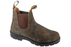 Sztyblety unisex, Elastic Sided Boot Lined. Brązowe sztyblety męskie Blundstone, z materiału, bez zapięcia. Za 939.99 zł.