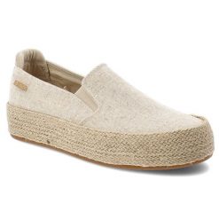 Espadryle damskie Big Star, tekstylna cholewka wsuwany fason elastyczne wstawki platforma z plecionki jutowej lekka konstrukcja, beżowe, TT274089. Brązowe espadryle damskie Big Star, bez wzorów, bez obcasa, na platformie. Za 129.00 zł.