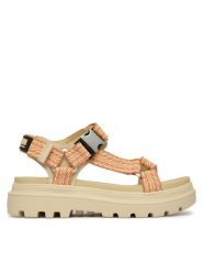 Palladium Sandały Pallacruisestrapwo 94708-210-M Beżowy. Brązowe sandały damskie Palladium, bez wzorów, z materiału, bez obcasa, na płaskiej podeszwie. Za 399.99 zł.