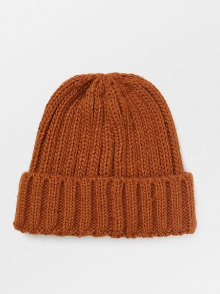 Becksöndergaard Czapka beanie w kolorze karmelowym rozmiar: onesize. Brązowe czapki zimowe damskie Becksöndergaard, z materiału. Za 82.99 zł.
