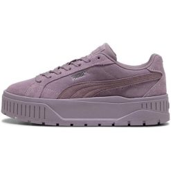 Buty sportowe Puma Karmen Ii. Fioletowe buty sportowe na co dzień damskie Puma, bez wzorów, z zamszu. Za 329.99 zł.