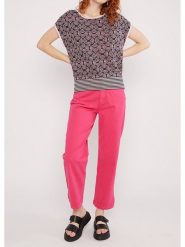 Blutsgeschwister Sweter "New Wavered" w kolorze czarno-jasnoróżowym rozmiar: S. Różowe swetry klasyczne damskie Blutsgeschwister, s, z bawełny, bez kołnierzyka. Za 156.61 zł.