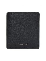 Calvin Klein Portfel Foil Emboss Slim Trifold W Card LV04D1063G Czarny. Czarne portfele męskie CALVIN KLEIN, bez wzorów, ze skóry. Za 296.99 zł.