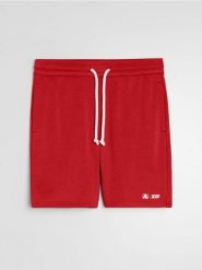 Szorty slim - czerwony. Czerwone szorty męskie Sinsay, bez wzorów. Za 39.99 zł.