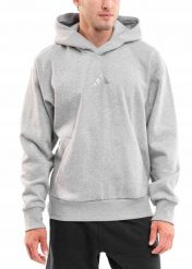 Bluza męska adidas All SZN Fleece. Szare bluzy z kapturem męskie Adidas, m, z bawełny. Za 215.99 zł.