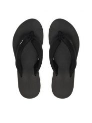 Emporio Armani Japonki EX000072 AF14514 Czarny. Czarne klapki damskie Emporio Armani, bez wzorów, z materiału, bez obcasa. Za 459.99 zł.