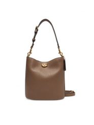 Coach Torebka Willow CW625 B4CBD Brązowy. Brązowe torebki klasyczne damskie Coach, bez wzorów, ze skóry, bez dodatków. Za 1,179.00 zł.