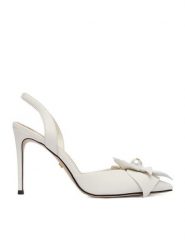 GINO ROSSI Szpilki CEO-ROSE-LT2155-1 Biały. Białe szpilki Gino Rossi, bez wzorów, ze skóry, bez obcasa. Za 429.99 zł.