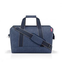 Torba allrounder l, herringbone dark blue. Niebieskie torby sportowe damskie Reisenthel, z poliesteru. Za 241.00 zł.