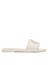 Tory Burch Klapki Double T Sport 79985 Écru. Białe klapki damskie Tory Burch, bez wzorów, ze skóry, bez obcasa. Za 1,119.00 zł.