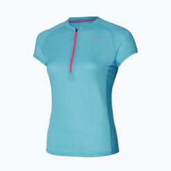 Koszulka do biegania damska Mizuno Trail DAF HZ Tee. Niebieskie t-shirty damskie Mizuno, xl, bez wzorów, z materiału, bez kołnierzyka. Za 82.99 zł.