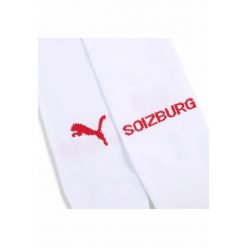 Męskie gładkie skarpety FC Red Bull Salzburg 24/25 PUMA White Red. Białe skarpetki męskie Puma, bez wzorów. W wyprzedaży za 94.00 zł.